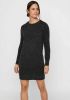 Vero Moda Vmdoffy LS O-Neck Dress Noos Black/MELANGE | Freewear Zwart online kopen