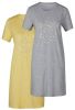 Slaapshirts in citroen gemêleerd + grijs gemêleerd van wäschepur online kopen