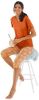 Capri legging in apricot/papaja bedrukt van wäschepur online kopen