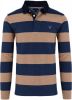 GANT Regular Fit Polo shirt bruin/blauw, Horizontale strepen online kopen