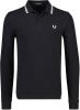 Fred Perry M3600 slim fit polo van piqué katoen met getipte details online kopen