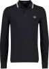 Fred Perry M3600 slim fit polo van piqué katoen met getipte details online kopen