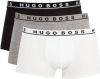 Hugo Boss Boxershorts trunk 3 pack zwart grijs wit online kopen