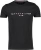 Tommy Hilfiger T shirt van biologisch katoen met logoborduring online kopen