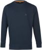 Hugo Boss sweater bordeaux effen katoen ronde hals online kopen