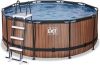 EXIT TOYS EXIT Wood Pool &#xF8, 360x122cm met filterpomp, bruin online kopen