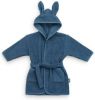 Jollein badjas blauw(85 centimeter x 75 centimeter ) online kopen