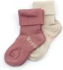 KipKep bio katoen blijf sokken 0 12 maanden set van 2 Dusty Clay online kopen