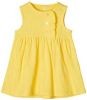 NAME IT BABY jersey jurk Florina met biologisch katoen geel online kopen