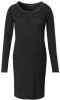 SUPERMOM  Moederschap jurk Ribbing Zwart Gr.XL online kopen