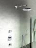 Hotbath IBS 2R Get Together inbouw doucheset Laddy rond geborsteld nikkel met staafhanddouche 20cm hoofddouche met wandarm zonder glijstang online kopen
