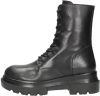 Shabbies Enkellaarsjes Ankle Boot Laceup Soft Nappa Leather Zwart online kopen