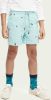 Scotch and Soda Zwembroeken Boys All Over Embroidered Swim Shorts Blauw online kopen