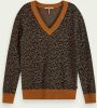Scotch & Soda Gebreide trui met lange mouwen van een wol-katoenmix online kopen