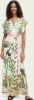 Maison Scotch Maxi dress with placement b flower printed online kopen