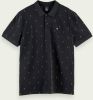 Scotch & Soda Patterned cotton-pique polo shirt online kopen