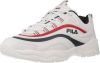 Lage Sneakers Fila ray low wmn white/navy/red online kopen