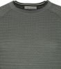 Cast Iron fijngebreide trui met textuur grijsgroen online kopen