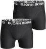 Bjorn Borg Bj&#xF6, rn Borg Sammy Boxershorts in uni in 2 pack online kopen