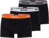 Hugo Boss Boxershorts Trunk 3 Pack Power 10245107 03 black online kopen