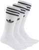 Adidas Originals Kousen Solid Crew 3 Pak Wit/Zwart online kopen