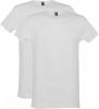 Alan Red Derby Regular Fit T Shirt ronde hals Dubbel pak wit, Effen online kopen