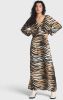 Alix The Label Maxi jurk met strikceintuur en tijgerprint online kopen