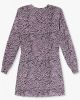 Alix the Label Paarse Mini Jurk Ladies Woven Abstract Viscose Dress online kopen
