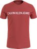 Calvin Klein Oranje T shirt Institutional Logo Slim Ss Tee online kopen