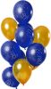 Feestbazaar Ballonnen set 18 Jaar Blauw Goud Premium 12 stuks online kopen