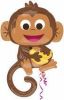 Anagram Folieballon Happy Monkey 63 X 91 Cm Bruin online kopen