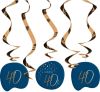 Feestbazaar Swirls 40 Jaar Elegant True Blue(5st ) online kopen