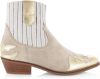 Dwrs Austin suede Western Ankle boots , Zwart, Dames online kopen