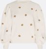Fabienne Chapot gebloemde sweater Lin ecru/olijfgroen online kopen
