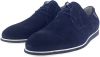 Floris van Bommel nette schoenen veters effen leer donkerblauw online kopen