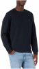 Hugo Boss sweater bordeaux effen katoen ronde hals online kopen