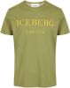 Iceberg T Shirts , Groen, Heren online kopen