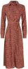 Lofty Manner blousejurk Lidia met all over print en ceintuur oranje/rood online kopen