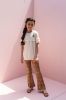 LOOXS ! Meisjes Shirt Korte Mouw Maat 176 Ecru Katoen online kopen