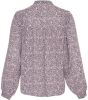MSCH Copenhagen gebloemde semi transparante blouse Hedda Rikkelie van gerecycled polyester roze/zwart online kopen