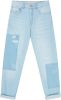 MUNTHE Villi high waist tapered fit cropped jeans met patchwork en logoborduring online kopen