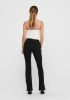 Only Onlrocky MID Flared Pant PNT Noos Black | Freewear Zwart online kopen