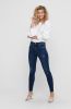 ONLY high waist skinny jeans ONLMILA dark blue denim online kopen