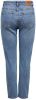 ONLY cropped high waist straight fit jeans ONLEMILY blue medium denim online kopen