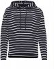 Opus Punky fijngebreide hoodie met streepprint online kopen