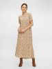 Pieces Midi jurk bedrukte peplum zoom online kopen
