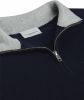 Profuomo Fijngebreide pullover in zijdeblend met halve rits online kopen