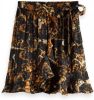 Scotch & Soda 163704 0217 printed wrap over recycled polyester mini skirt combo a online kopen