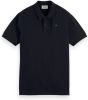 Scotch and Soda T shirts Essentials Organic cotton pique polo Blauw online kopen