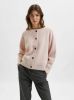 Selected Femme Lulu Knit Short Cardigan Gensere , Beige, Dames online kopen